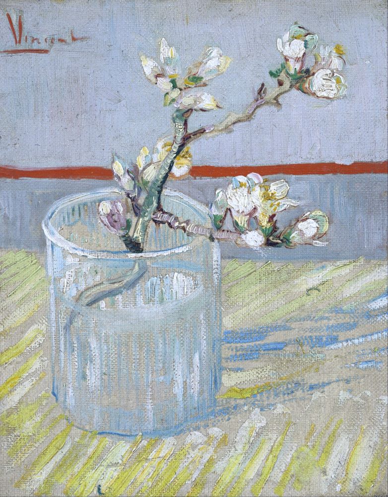 Blossoming Almond Branch in a Glass, 1888