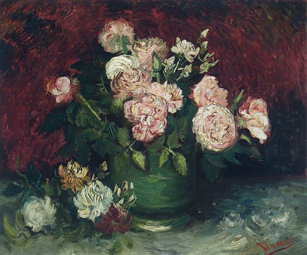 Bowl with Peonies and Roses, 1886