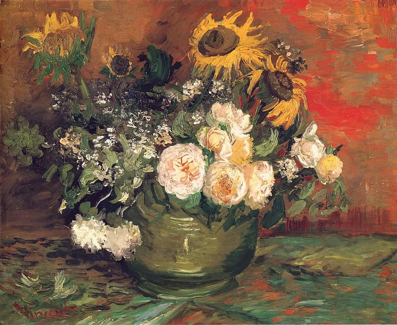 Vase of Assorted Flowers, 1886