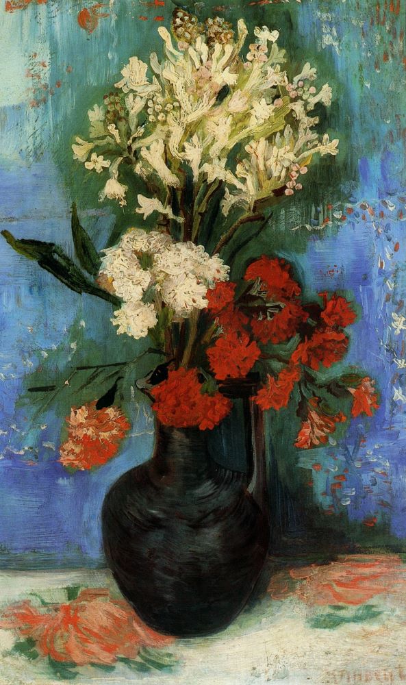 Vase with Carnations and Other Flowers, 1886