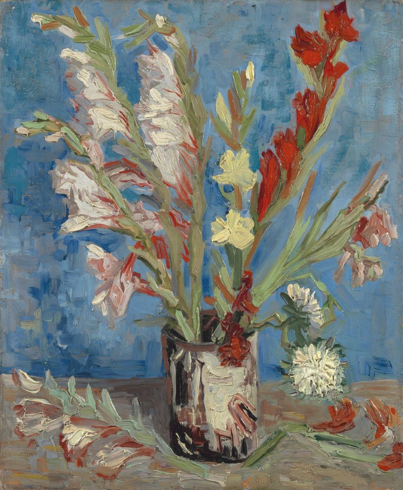 Vase with Gladioli and Chinese Asters, 1886