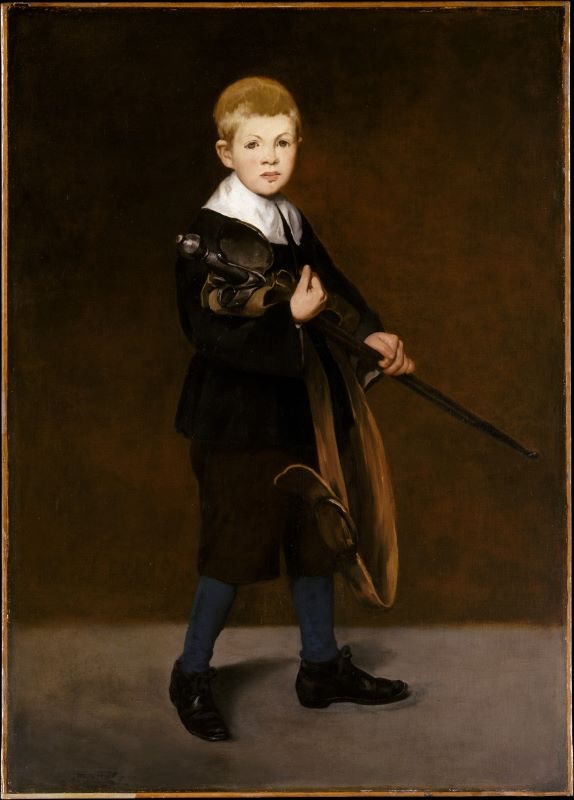 The boy with a sword
