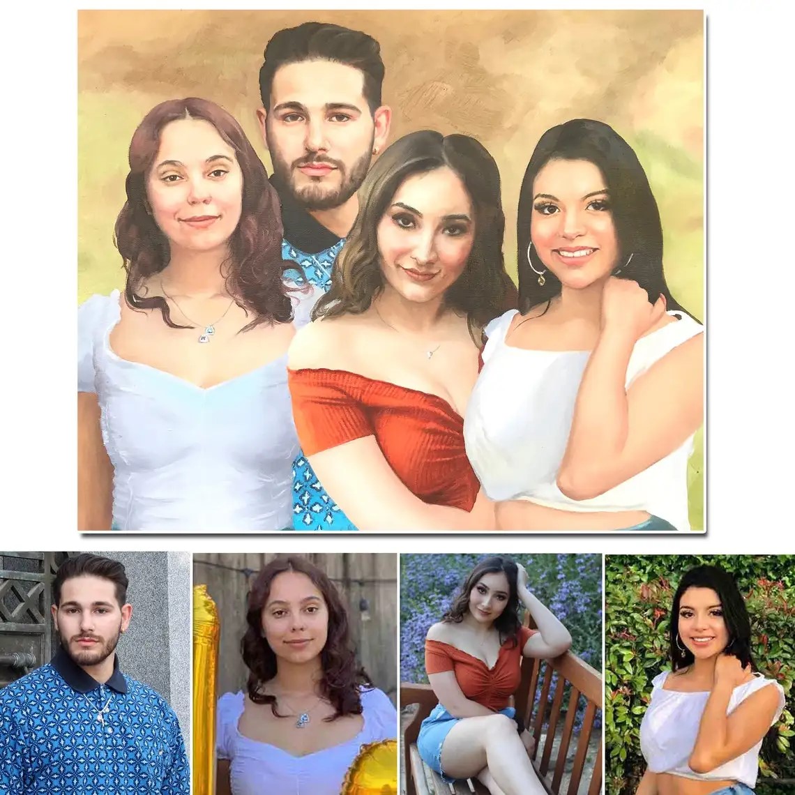Custom Portraits Painting from Photo 