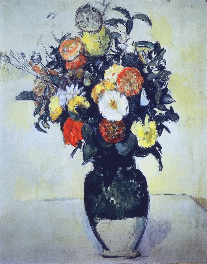 Flowers in an Olive Jar 