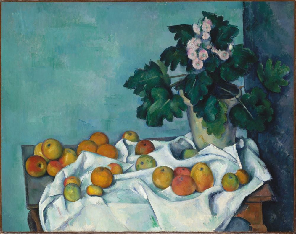 Still Life with Apples and a Pot of Primroses, 1890