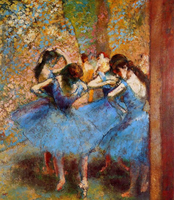 Dancers in blue