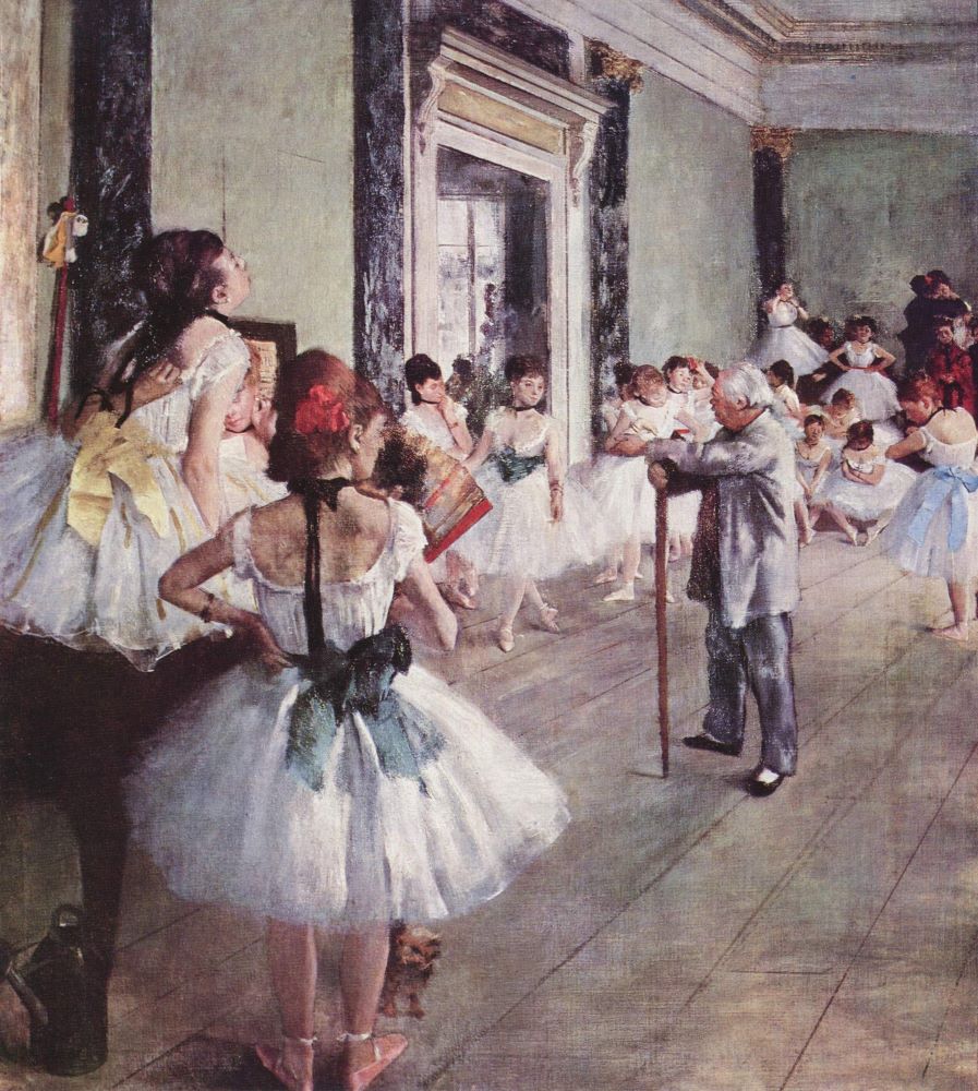 Dancers in class