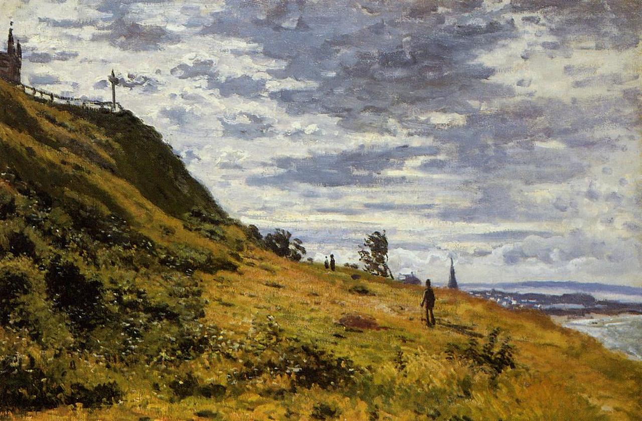 Taking a Walk on the Cliffs of Sainte-Adresse, 1867 
