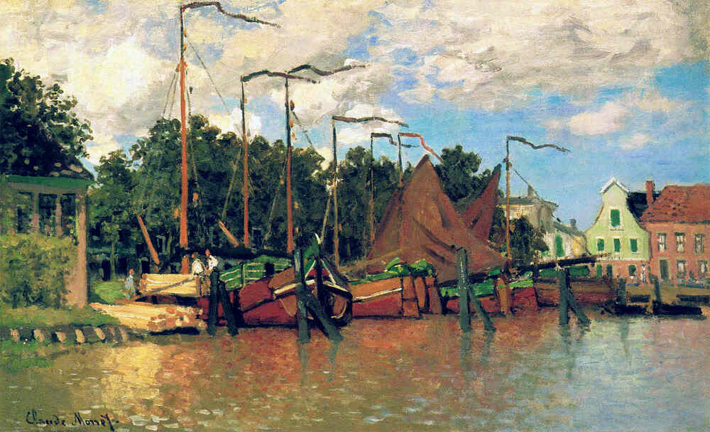 Boats at Zaandam, 1871 