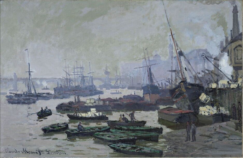 Boats in the Port of London, 1871 