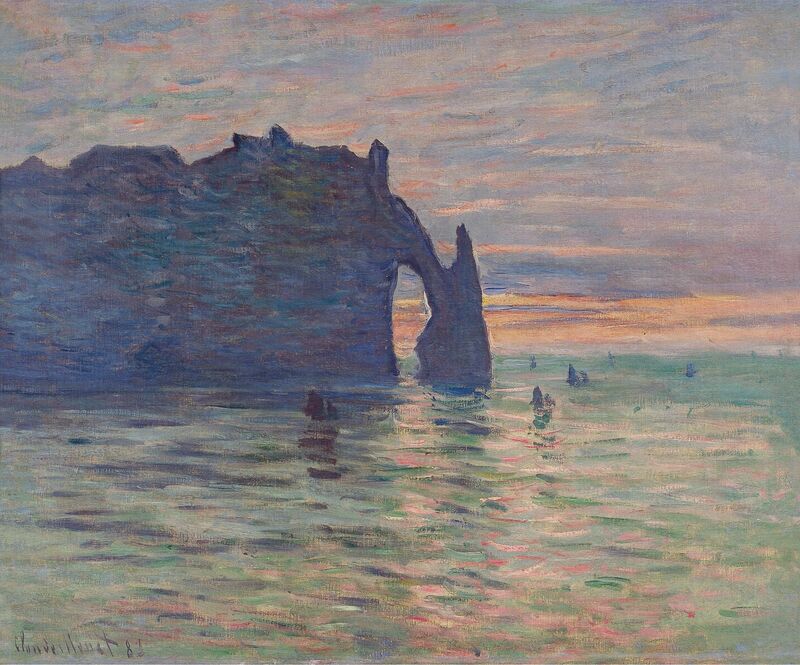 Etretat,Sunset, 1883