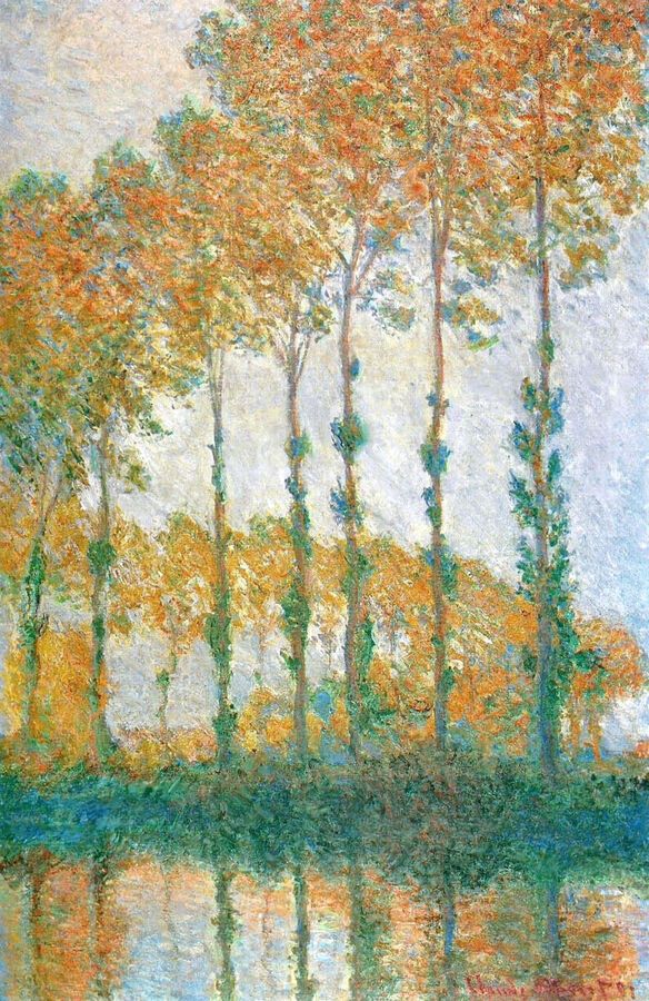 Poplars on the Banks of the River Epte in Autumn, 1891