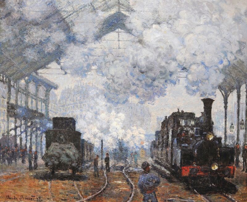 Saint-Lazare Station, Exterior,  1876 