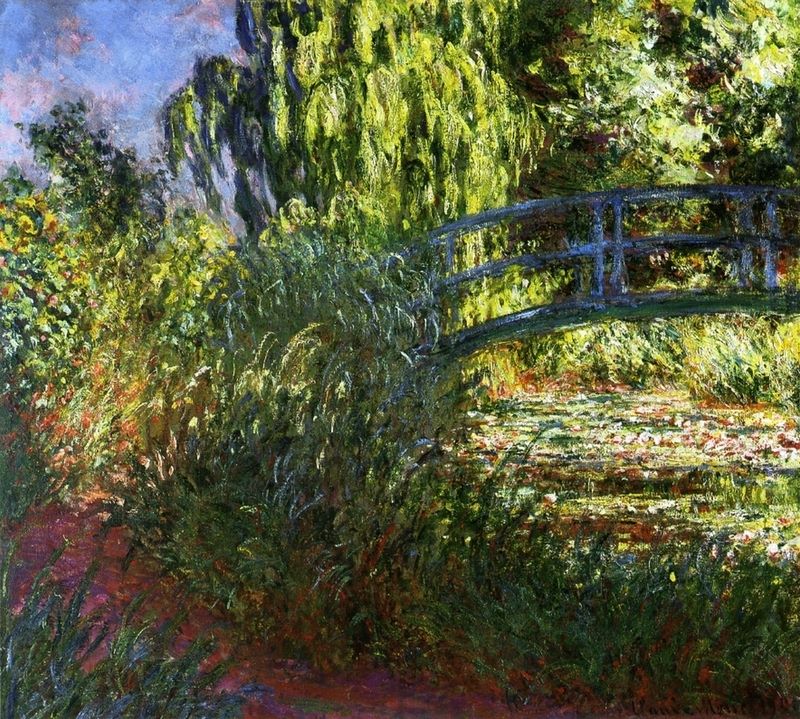 The Japanese Bridge (The Water-Lily Pond and Path by the Water), 1900