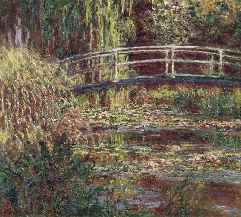 The Japanese Bridge (The Water-Lily Pond, Symphony in Rose), 1900 