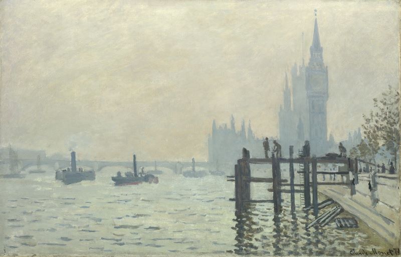 The Thames at Westminster, 1871 