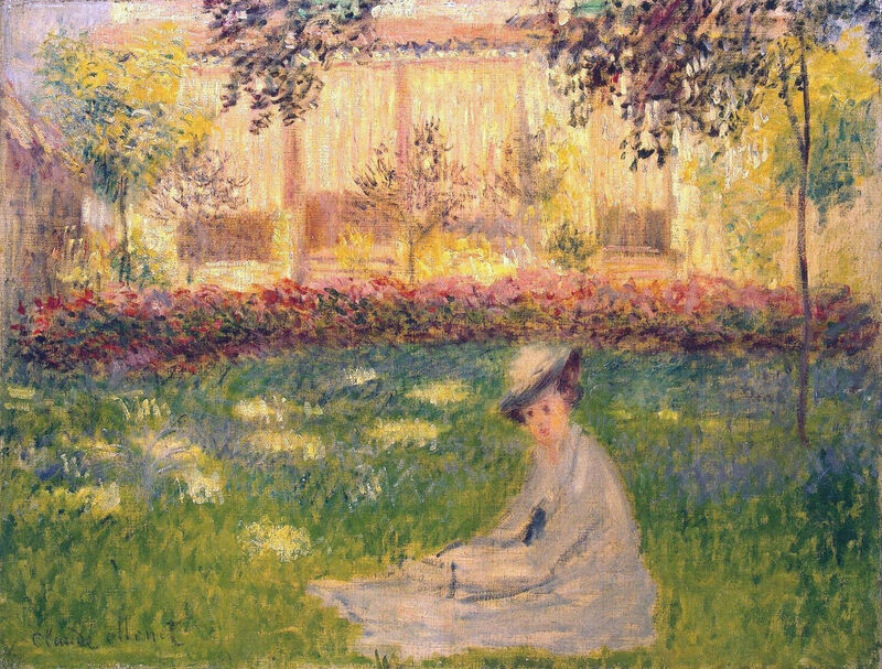 Woman Sitting in a Garden, 1876 