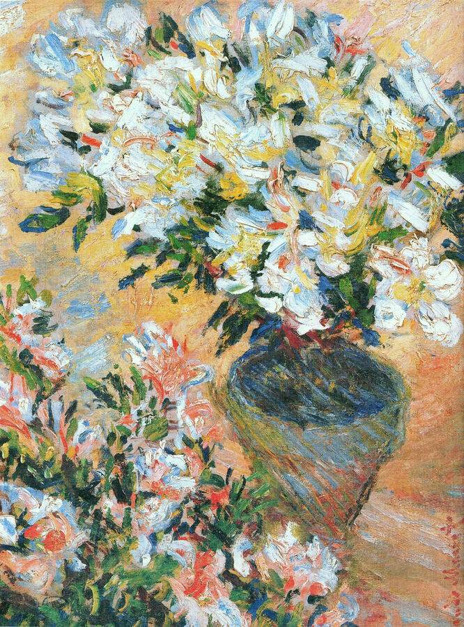 White Azaleas in a Pot, 1885
