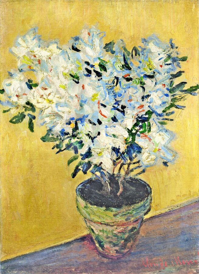 White Azaleas in a Pot, 1882