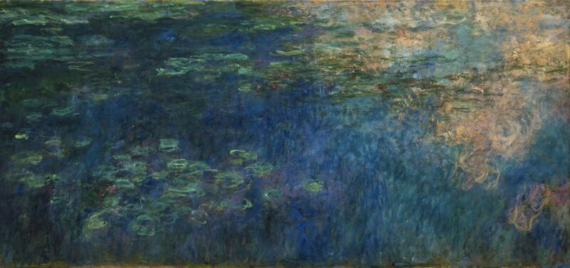 Water Lily Pond, Reflections of Clouds, 1920 )