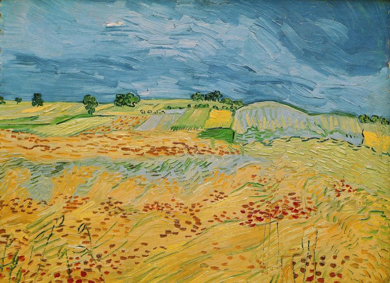 Landscape at Auvers Oil Painting