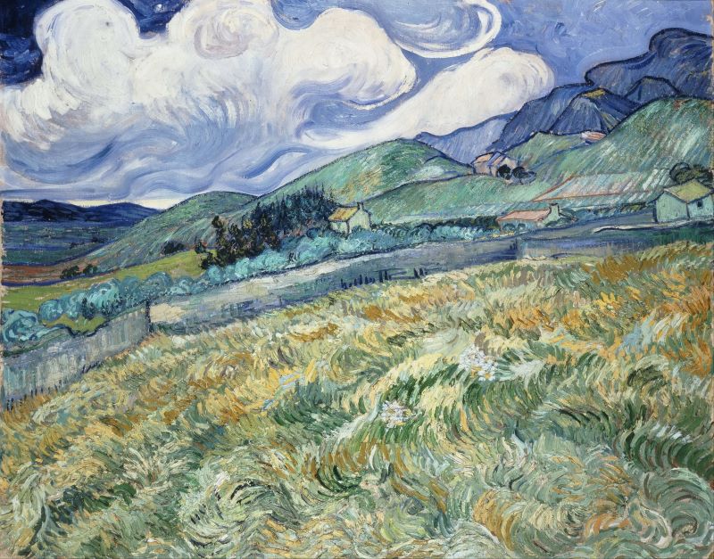 Mountainous Landscape Behind Saint-Paul Hospital