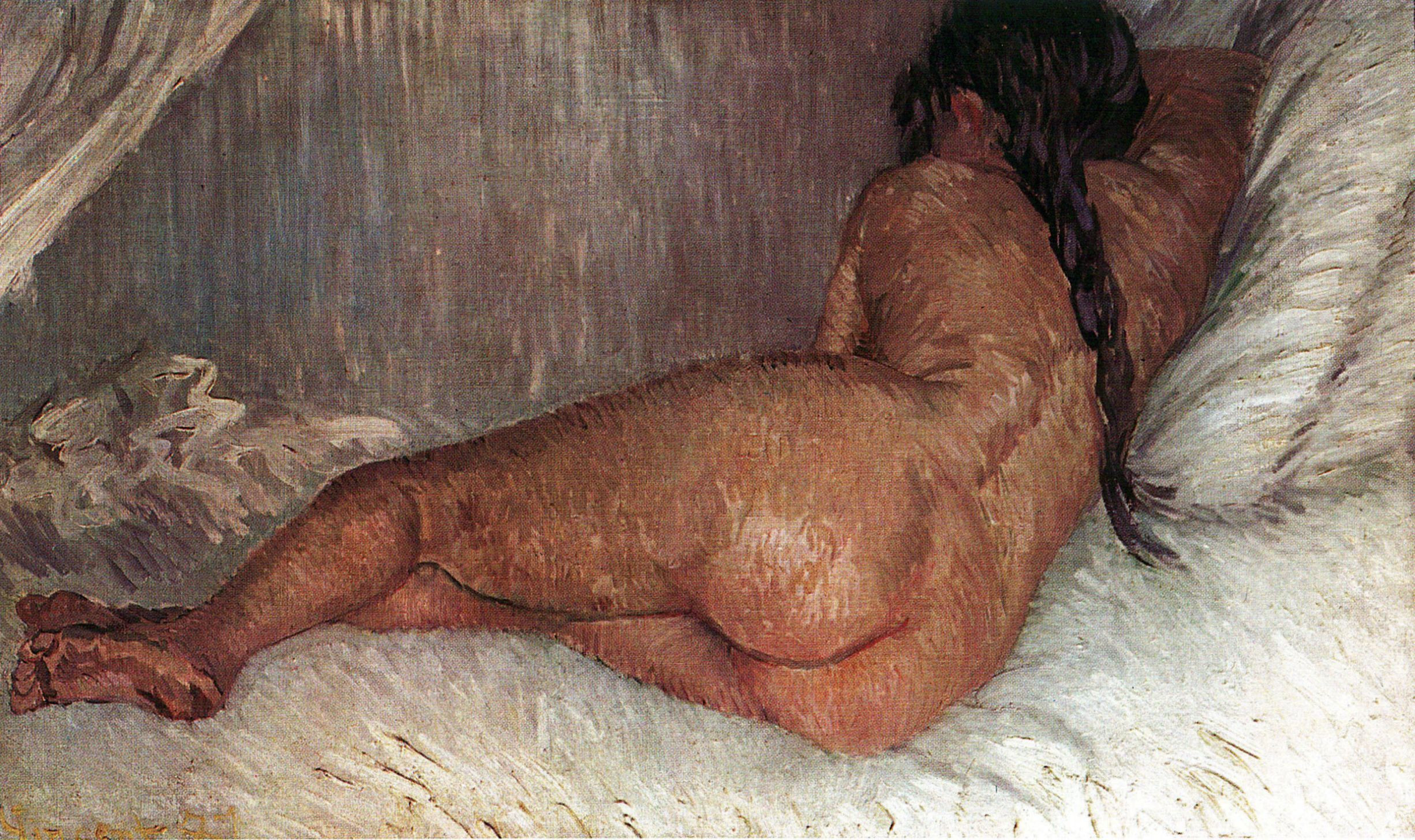 Nude Woman Reclining, Seen from the Back, 1887