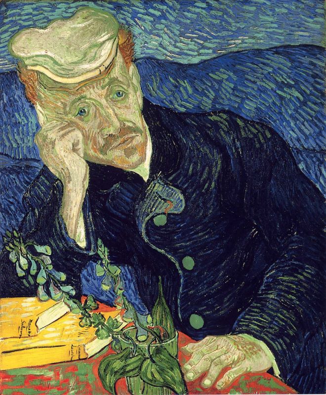 Portrait of Dr Gachet, 1890