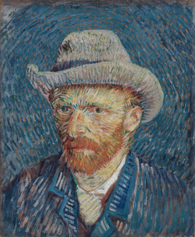 Self Portrait with Felt Hat, 1887