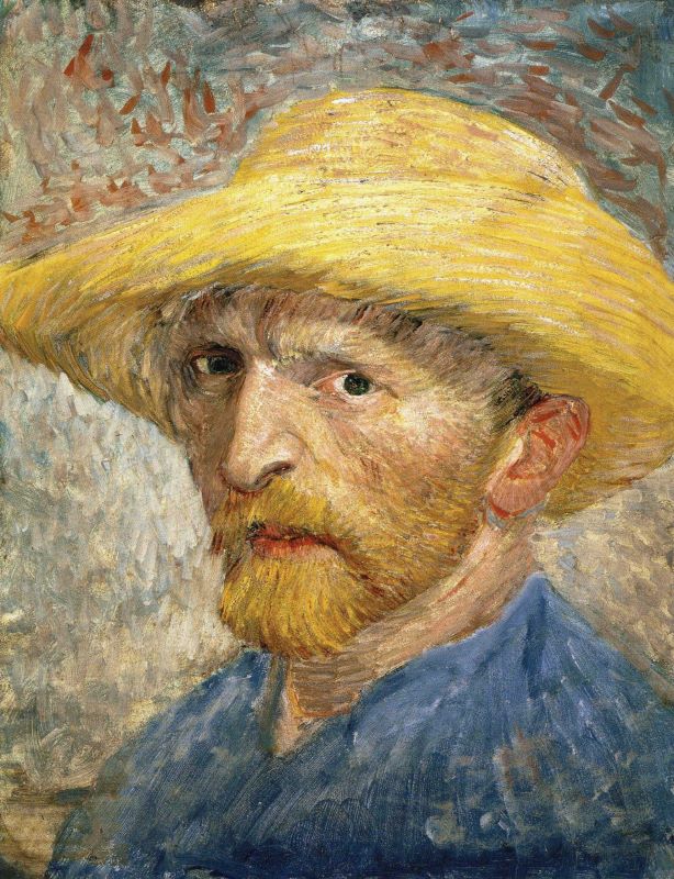 Self Portrait with Straw Hat, 1887 