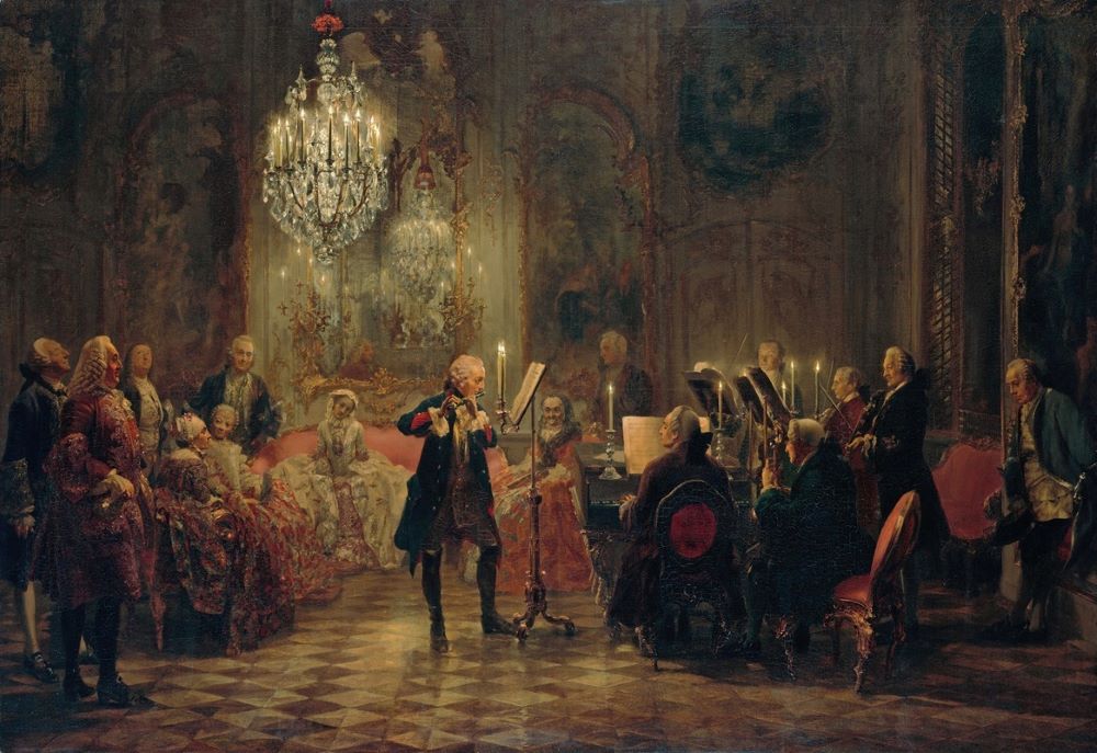 Concert for flute with Frederick the Great in Sanssouci (1850-1852)