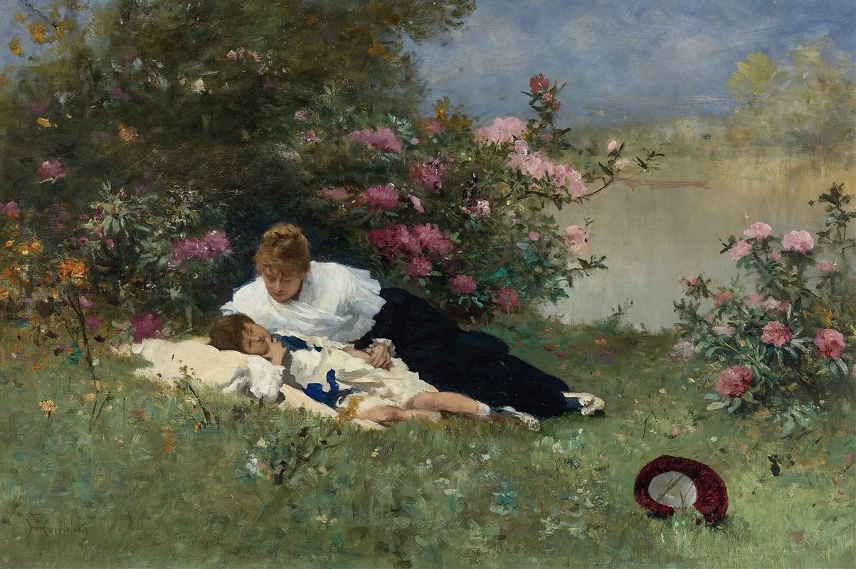 At Rest Among The Flowers