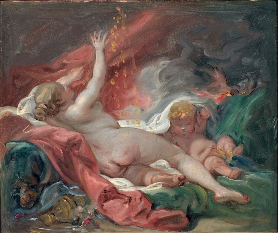 Danaë and the Shower of Gold. Study