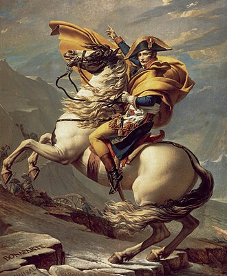 Napoleon crossing the Alps Malmaison