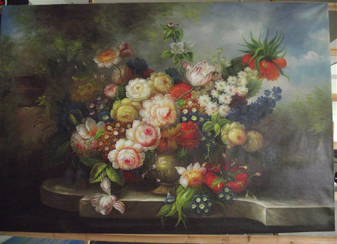 Realistic Floral Still Life Painting