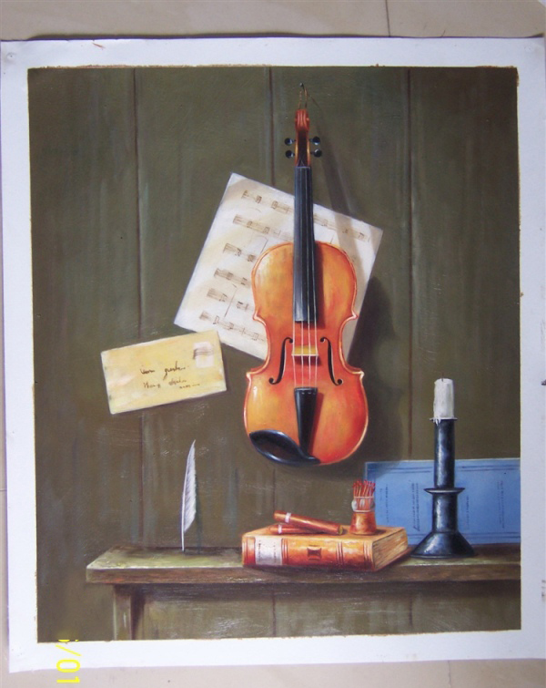 Violin, Music & Stationery Art