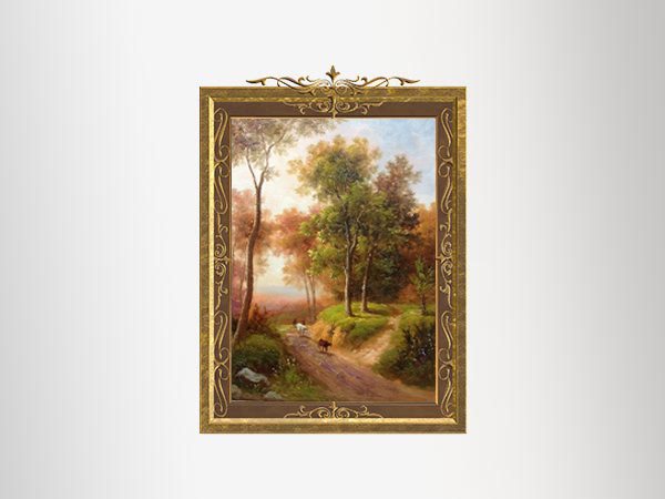 Landscape oil painting