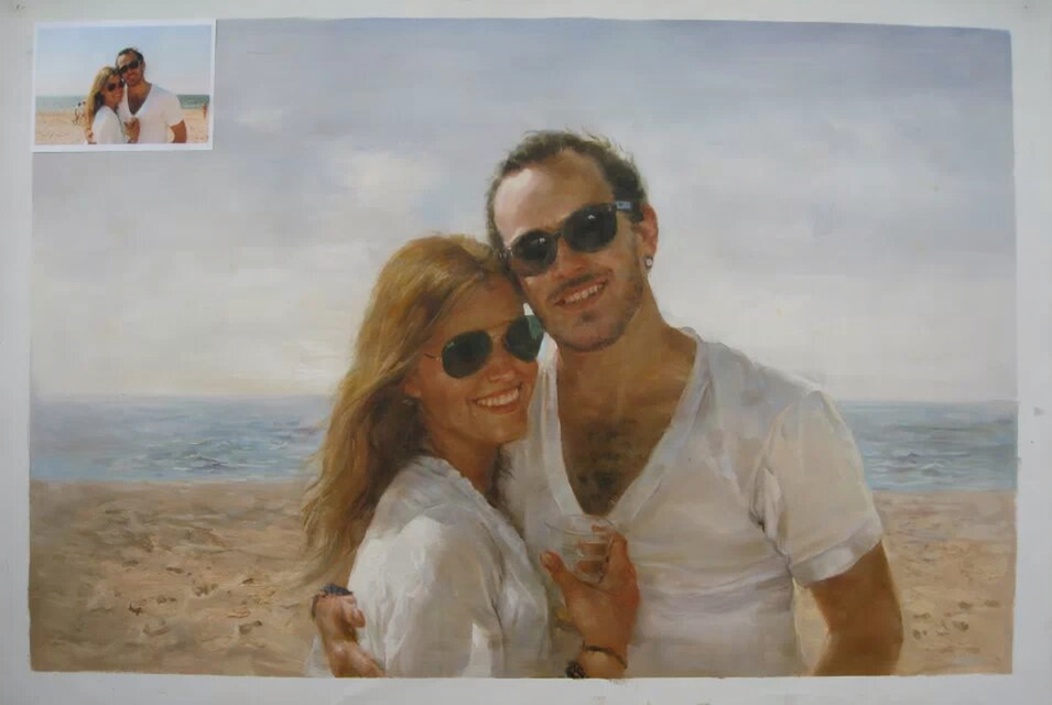 Custom Portrait Oil Painting from Photo – Hand-PaintedArtwork