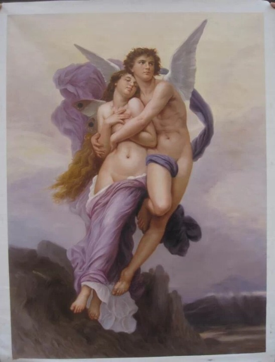 Cupid and Psyche – Classical Mythological Oil Painting