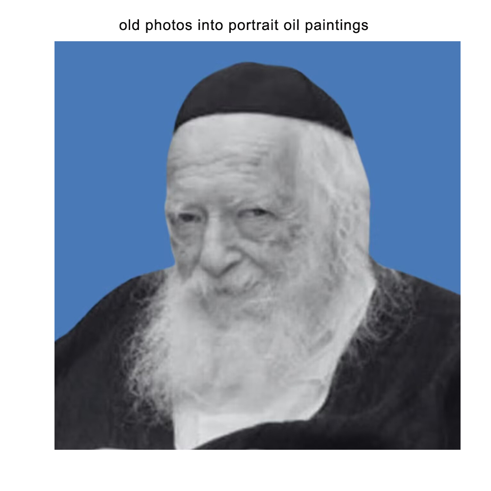 Old photos to Portrait oil Paintings